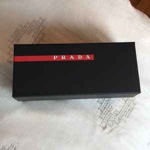 Empty Prada box & glasses holder